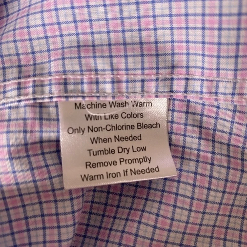 JOS A. BANK RESERVE PLAID BUTTON DOWN‎ SHIRT MENS SIZE 18-35 - Picture 5 of 9
